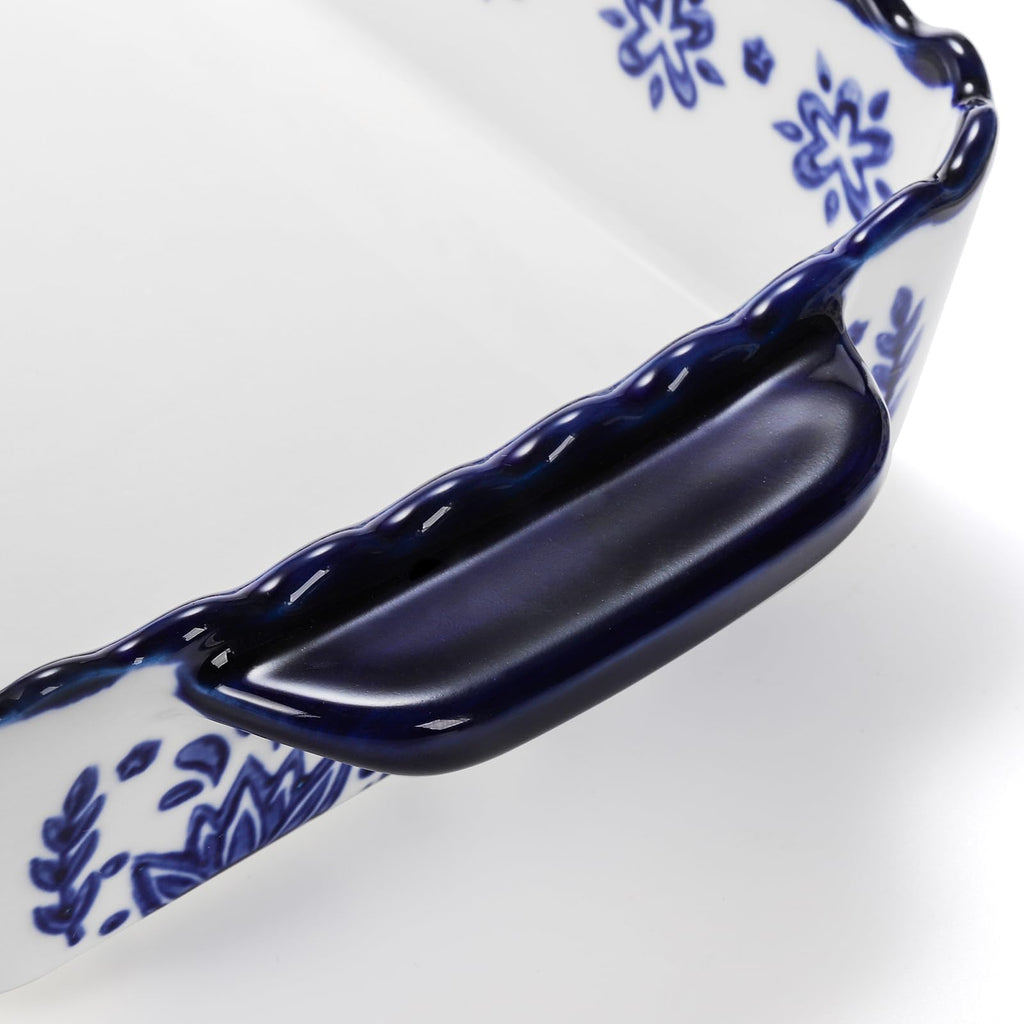 3 Pack Porcelain Bakeware Set, Rectangular Baking Dishes, Lasagna Pan for Cooking, Kitchen, Casserole Dishes, Cake