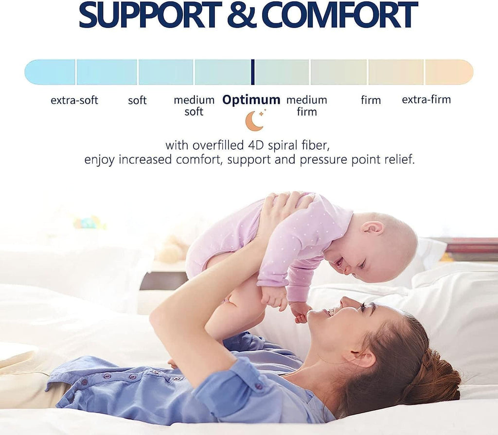Queen Mattress Topper for Back Pain, Thick Mattress Pad Cover | Plush Pillow Top Mattress Topper, Breathable Soft Bed