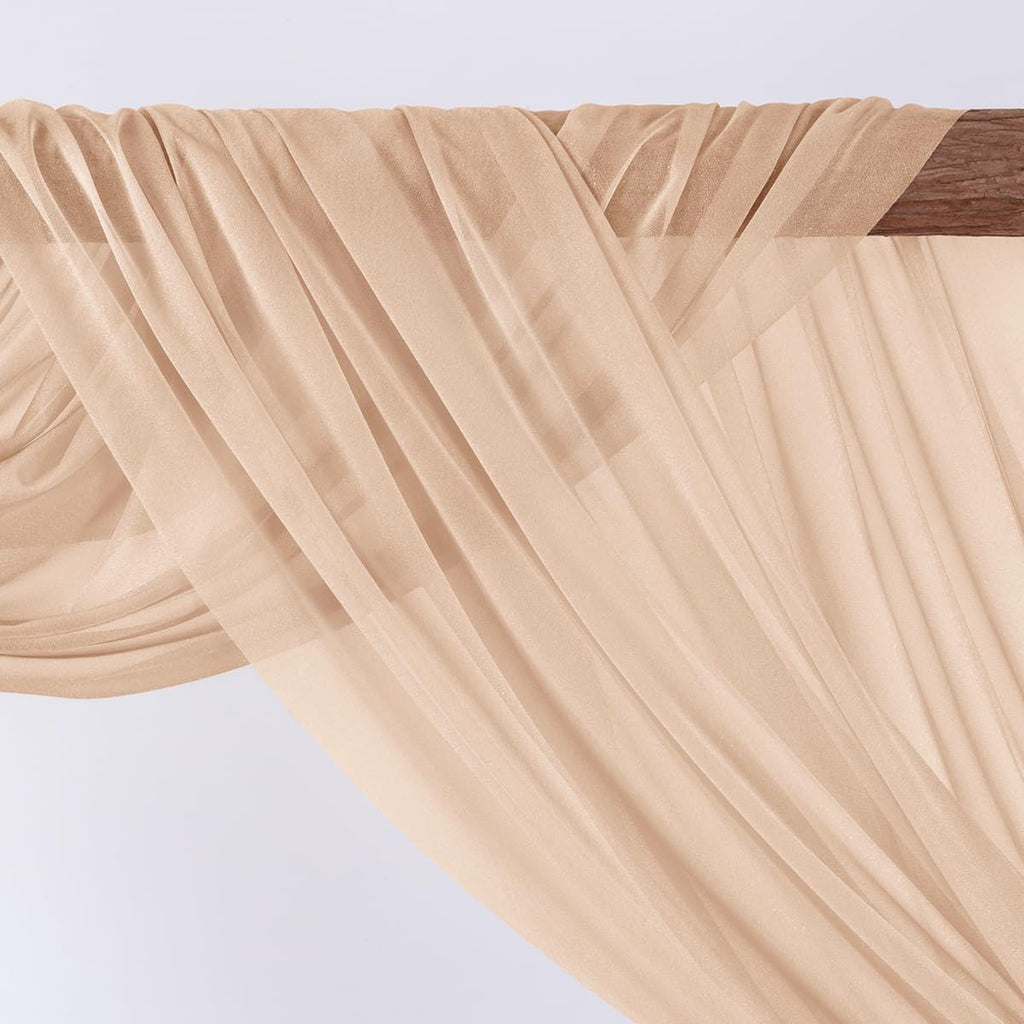 Wedding Arch Draping Fabric 28'' x 20FT Sheer Chiffon Drape Backdrop