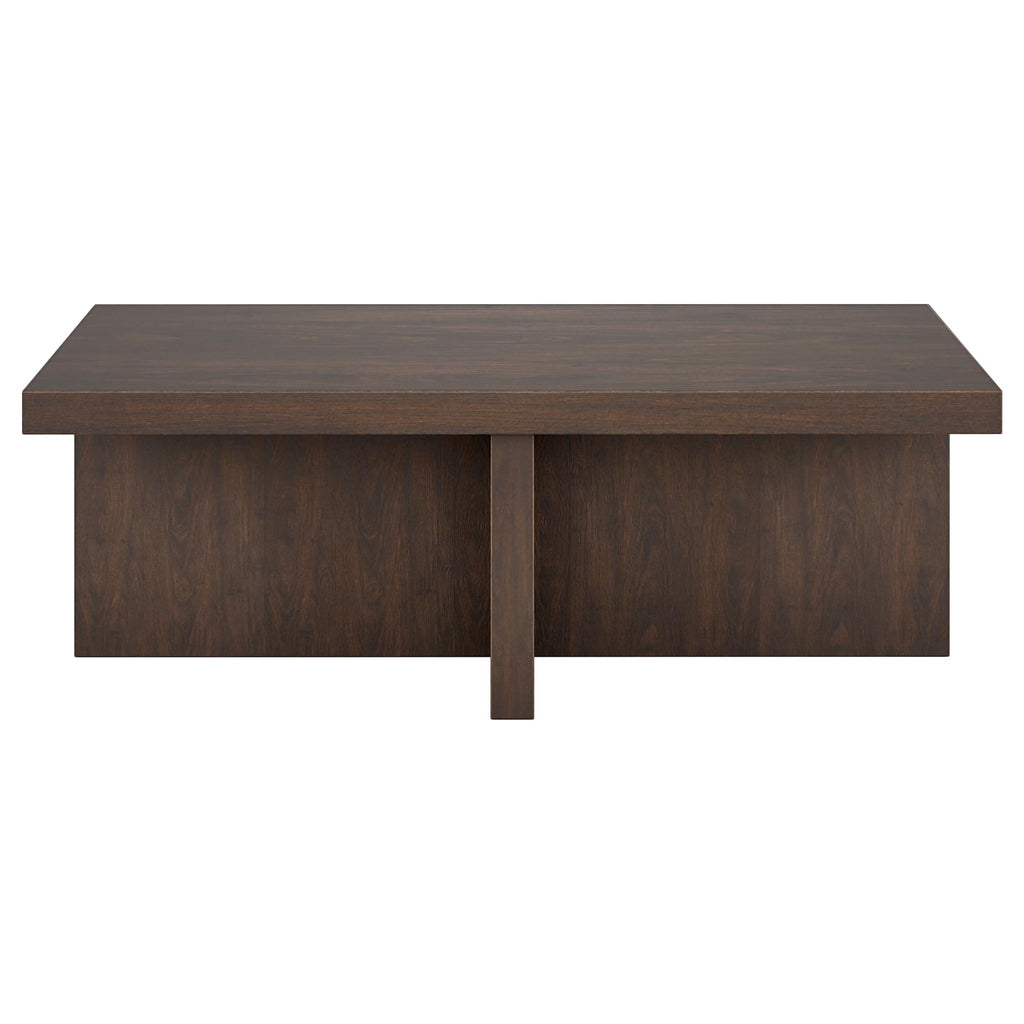 44" Scandinavian Coffee Table, Rich Brown
