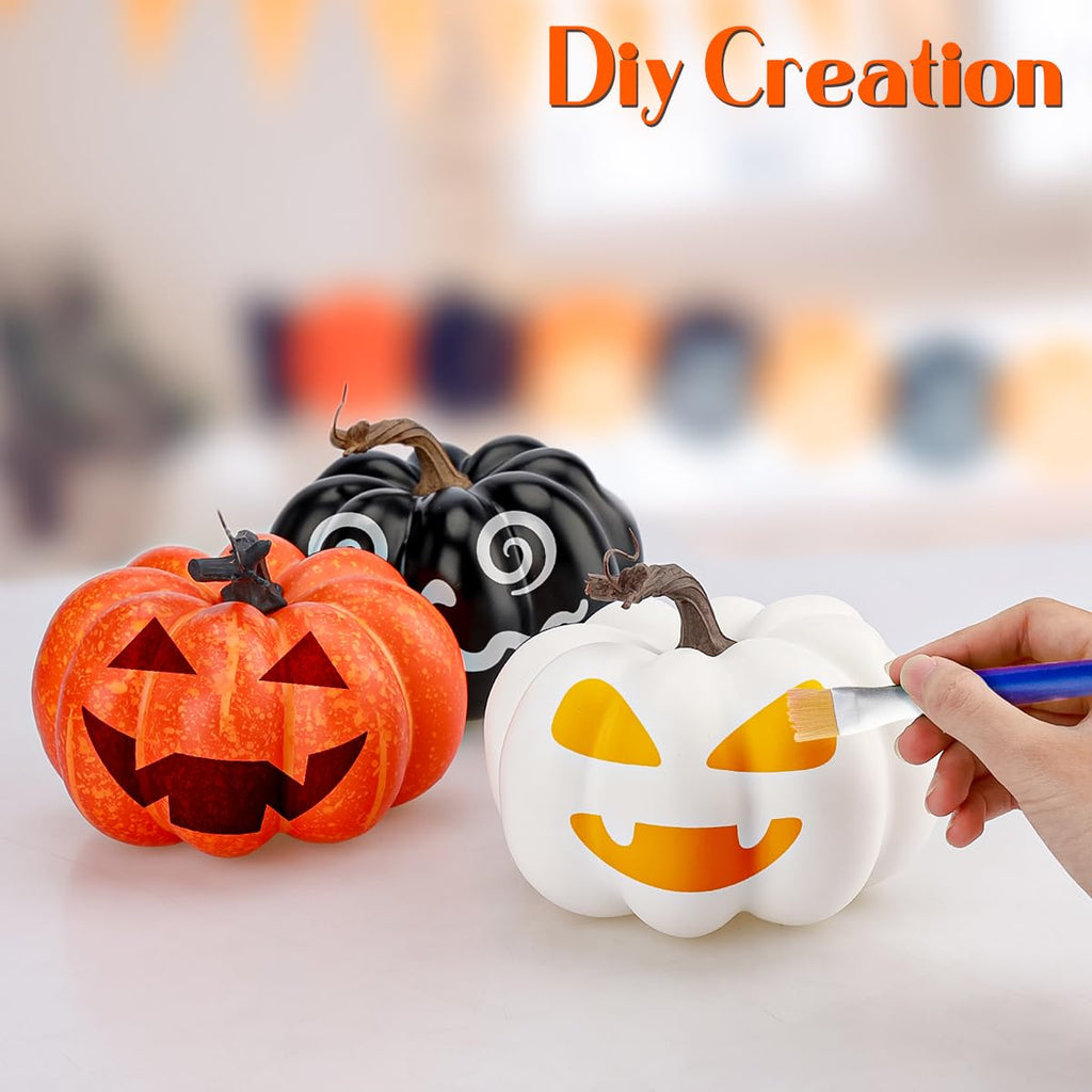 5.9 Inch Orange Artificial Foam Pumpkin Fall Decor for Thanksgiving