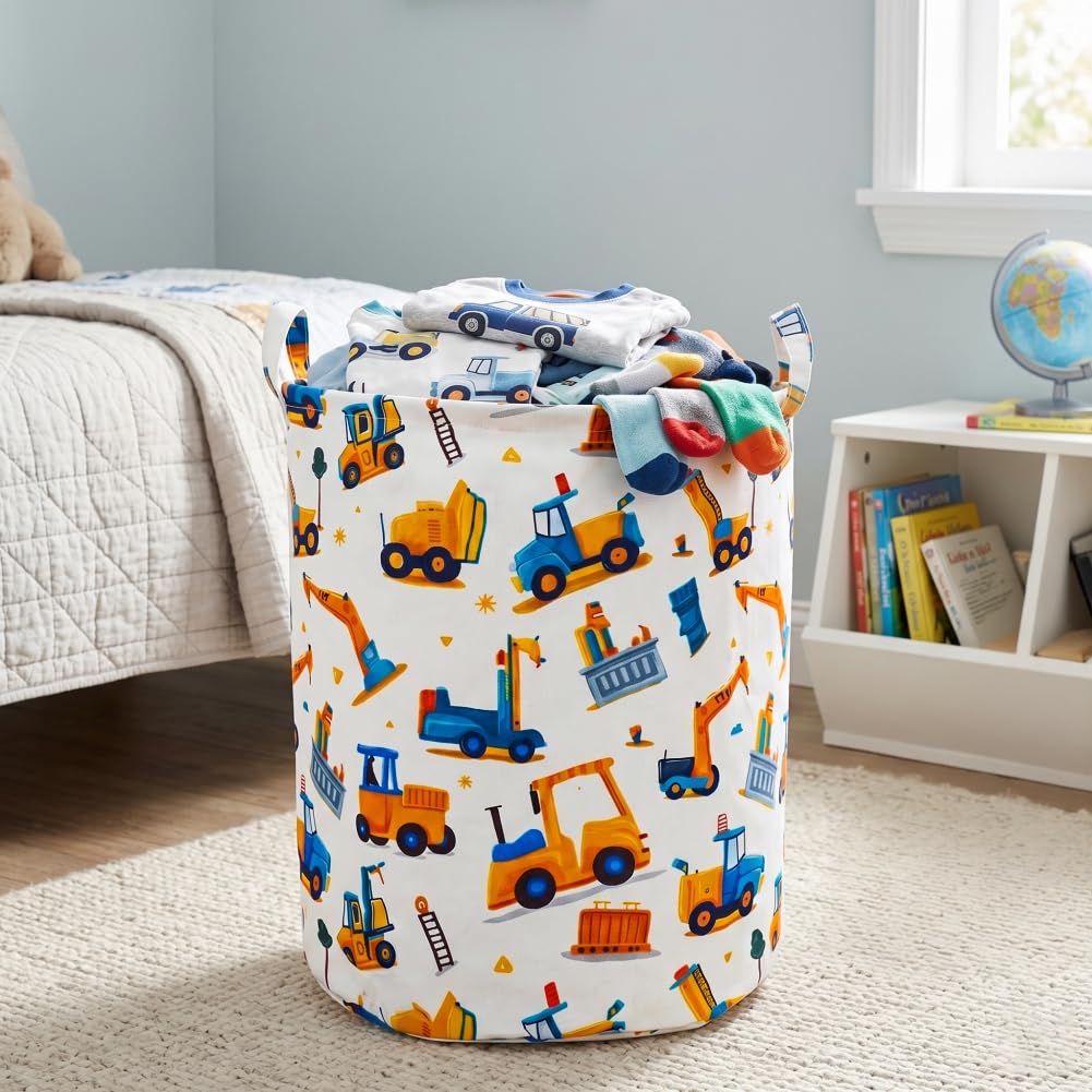 Kids Laundry Basket Waterproof Woodland Animals Baby Laundry Hamper Dirty Clothes Basket Child Toy Organizer Storage