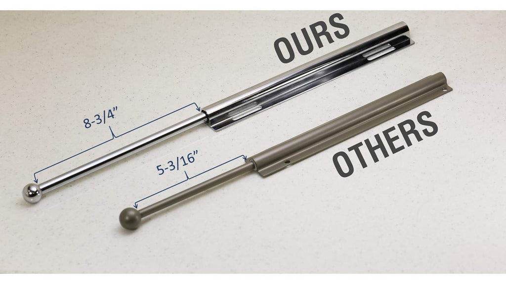 12" Valet Rod Standard for Closet Satin Brass SB Metal
