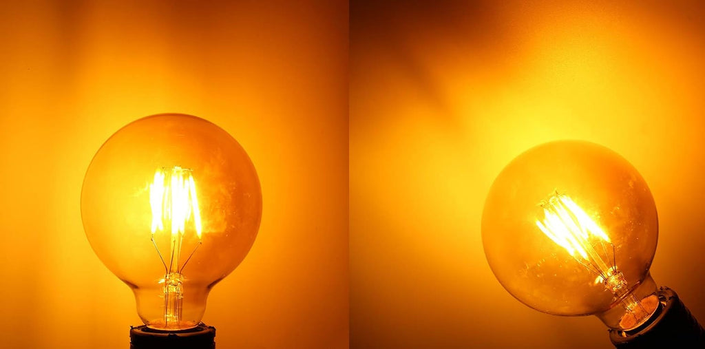 G95 LED Vintage Filament Bulb G30(G95) Dimmable Edison Style Antique LED Filament Globe Light Bulb E26/E27 4W Warm
