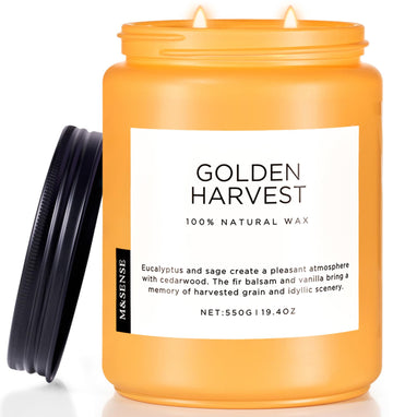 Goldenharvest Scented Candle Fruit Grain Fragrance for Autumn Home