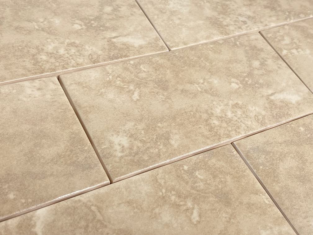 Mediterranean Durango Sand 3x6 Ceramic Subway Tile - Honed Travertine Look Backsplash, Bathroom Shower, Accent Wall