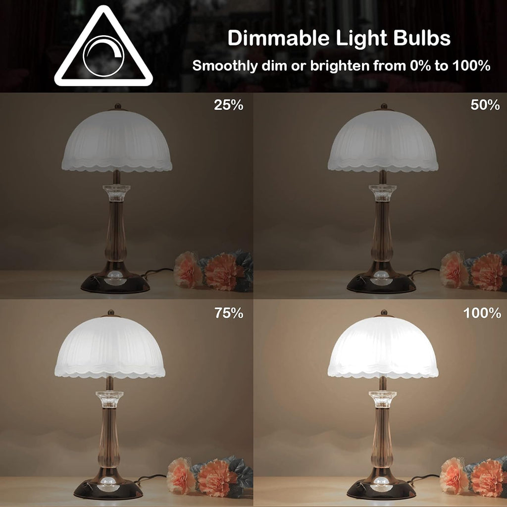 4W LED T6.5 Tubular Filament Bulb Dimmable, E17 Intermediate Base T6.5 LED Appliance Light 5.7" Length 40W