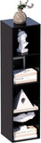 4 Cube Storage Organizer, 4 Tier Cube Low Bookcase Freestanding Storage Display Organizer