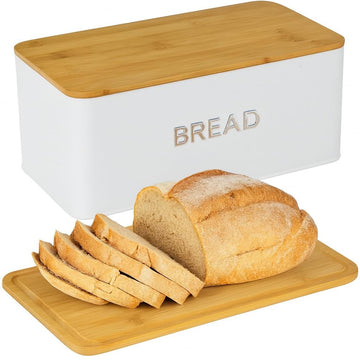 Countertop, Homemade Bread - Bamboo Cutting Board Lid