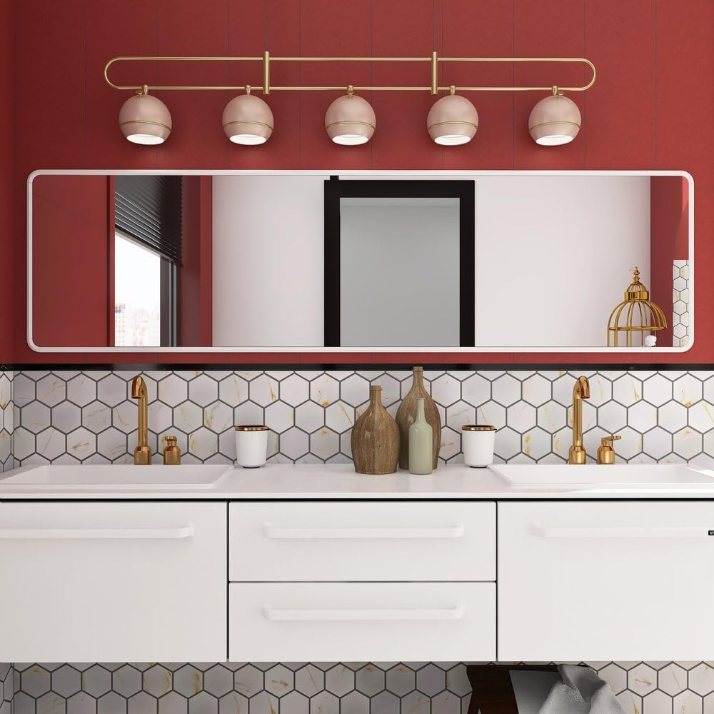 Milano 4" Calacatta Gold Look Hexagon Porcelain Tile Matte Finish for Floor Wall Kitchen Backsplash Bathroom Shower