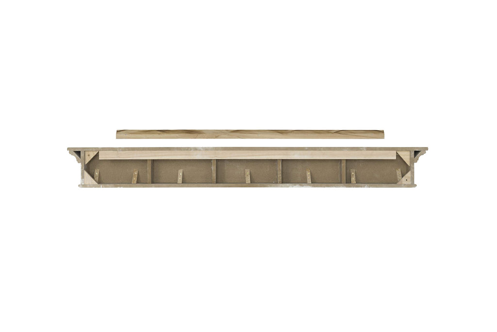 610-60 Henry Fireplace Mantel Shelf MDF, 60", White Paint