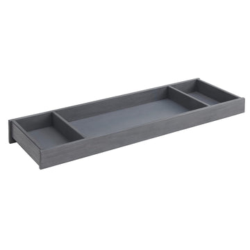 49065570 Ellison Premium Changing Topper for 6-Drawer Dresser, Wire Brush Ash Gray Finish