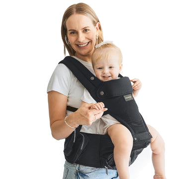 Baby Carrier with Hip Seat, in-1 Forward-Facing Carry for Long Walks, Detachable Hands-Free Infant Carrier 7-44lbs
