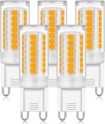 G9 LED Bulb 4W 40W Halogen Equivalent, 400LM, No-Flicker 3000K Warm White, Non-Dimmable, AC120V LED Light Bulb