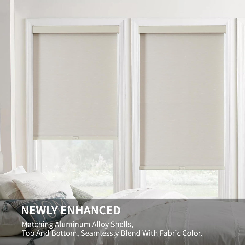 100% Blackout Roller Shades, Beige