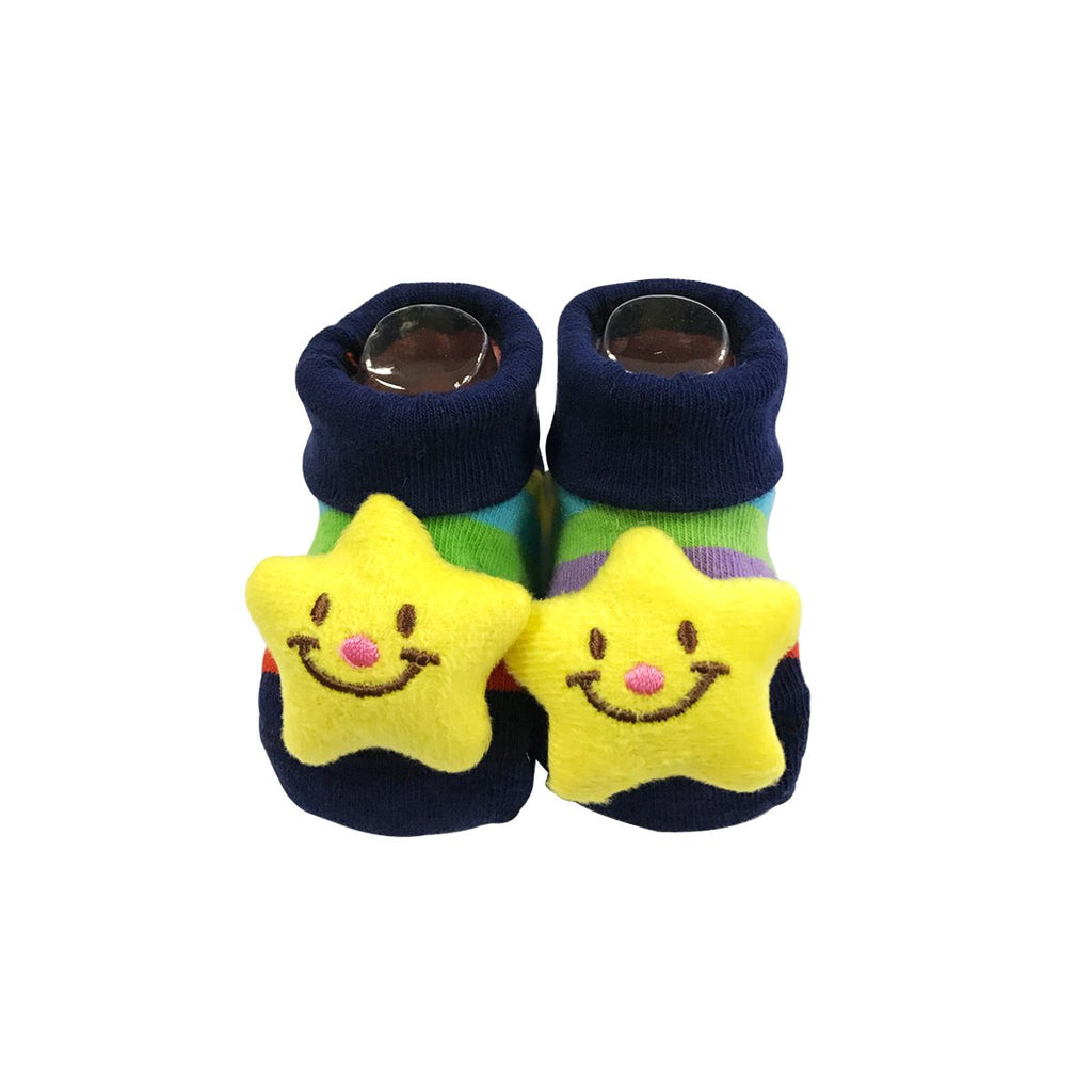 Adorable Baby 6 Pair Non-Skid Bootie Socks