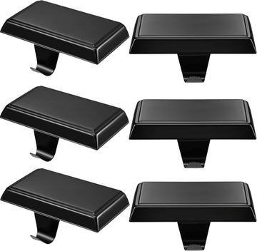 6 Pcs Black Christmas Stocking Hangers for Mantel Stocking Holders
