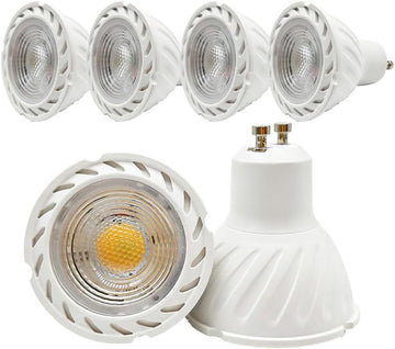 GU10 COB LED Spot Light, 5W, 5.5W 6W 120V, Non-Dimmable 6000K Cool White 450LM,38 Degree, 50W Halogen Bulb