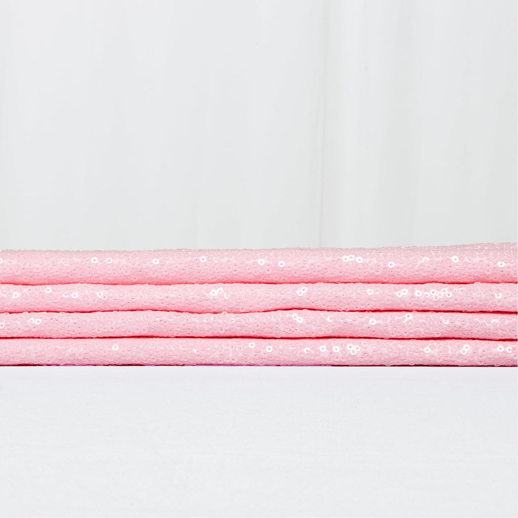 Blush Pink Sequin Fabric 15FT 5 Yards Sequins Fabric for Sewing Glitter Material by The Yard Pink Sparkle Fabrics for