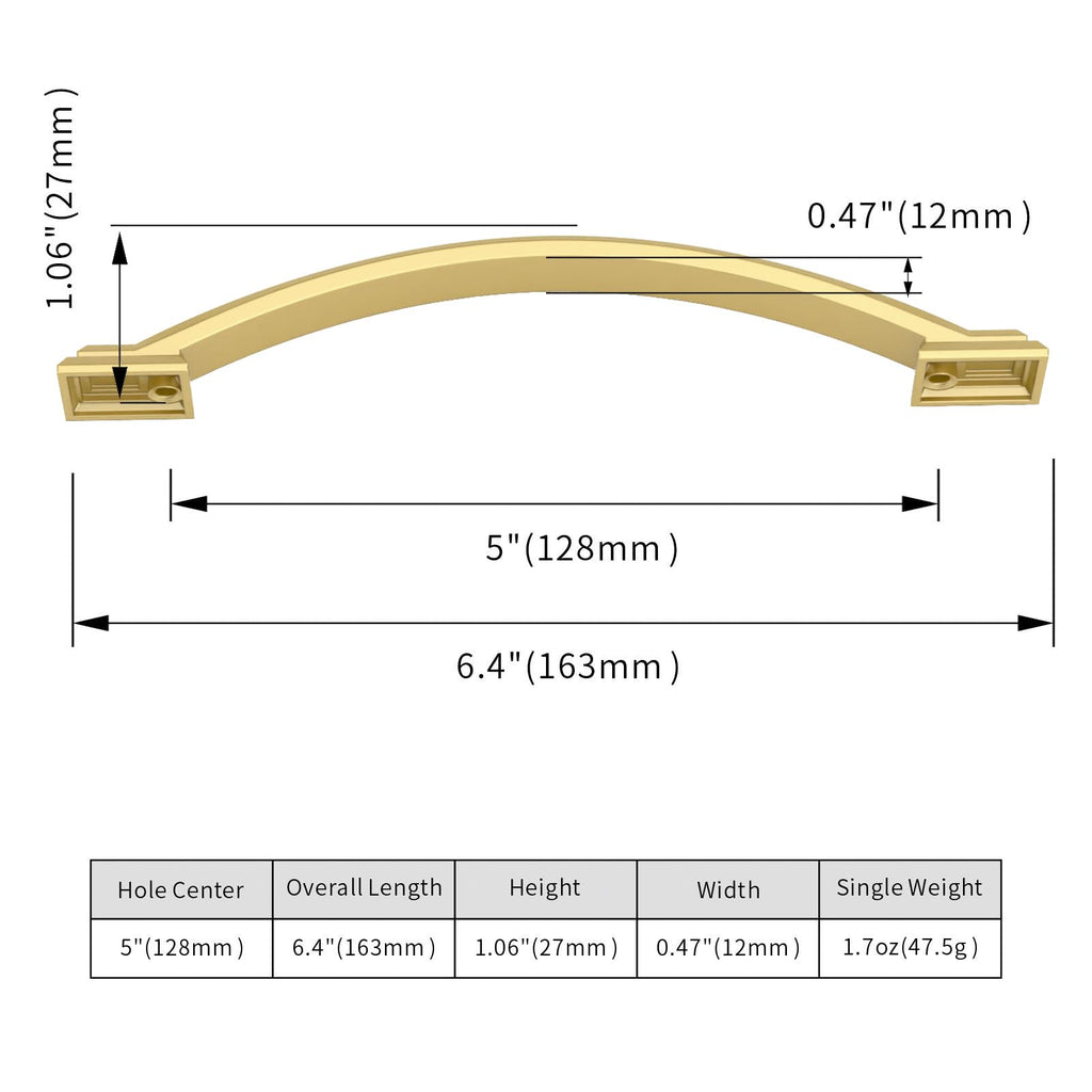 10 Pack 5 Inch Cabinet Handles Gold Cabinet Pulls Kitchen Cabinet Handles Kitchen Cabinet Hardware Kitchen Handles