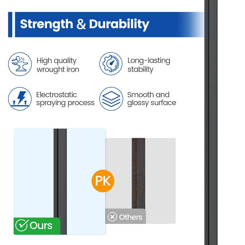 10 Pack 44" Straight Hollow Iron Balusters WT30