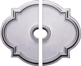 24"W x 20 1/2"H x 3 1/2"ID x 1 1/8"P Waltz Ceiling Medallion, Fits Canopies up to 5-1/4", 2 Piece