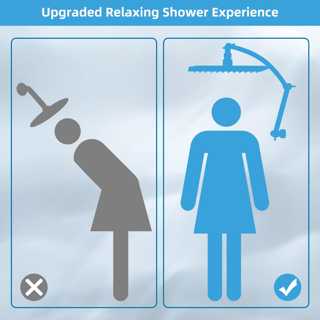 10'' Rain Shower Head with 16'' Extension Arm, Oil Rubbed Bronze
