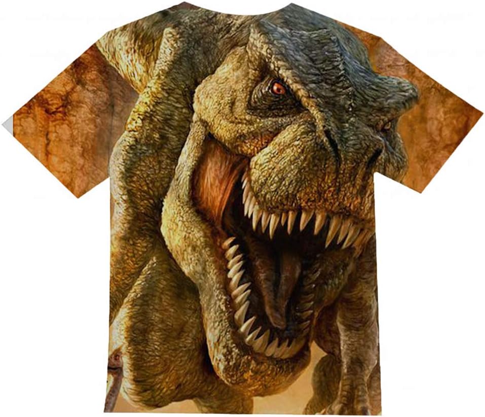 Kids Print 3D Dinosaurs Tees Shirts for Youth Boys Girls