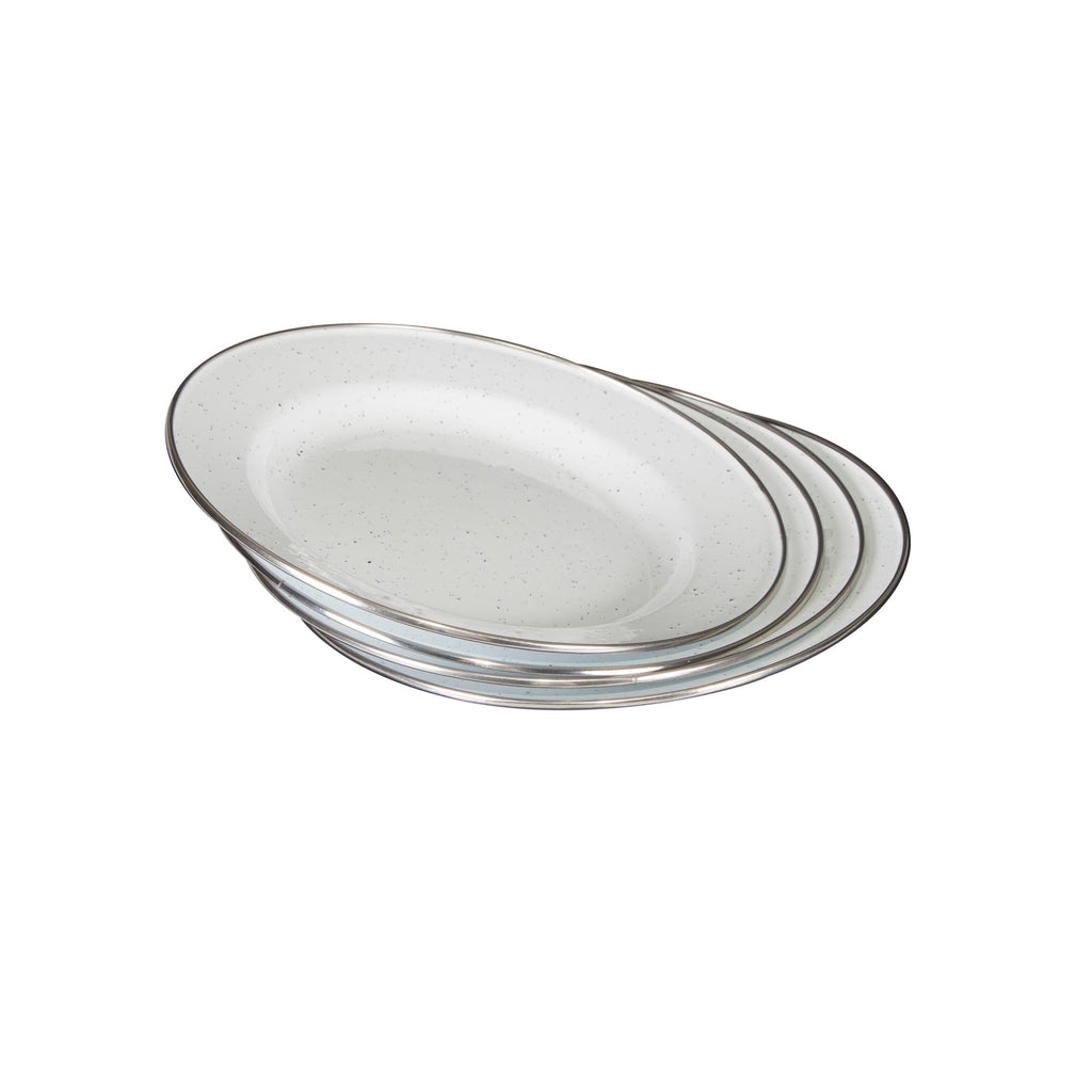 Deluxe 24-Piece Enamel Tableware Set - White (11220-03)