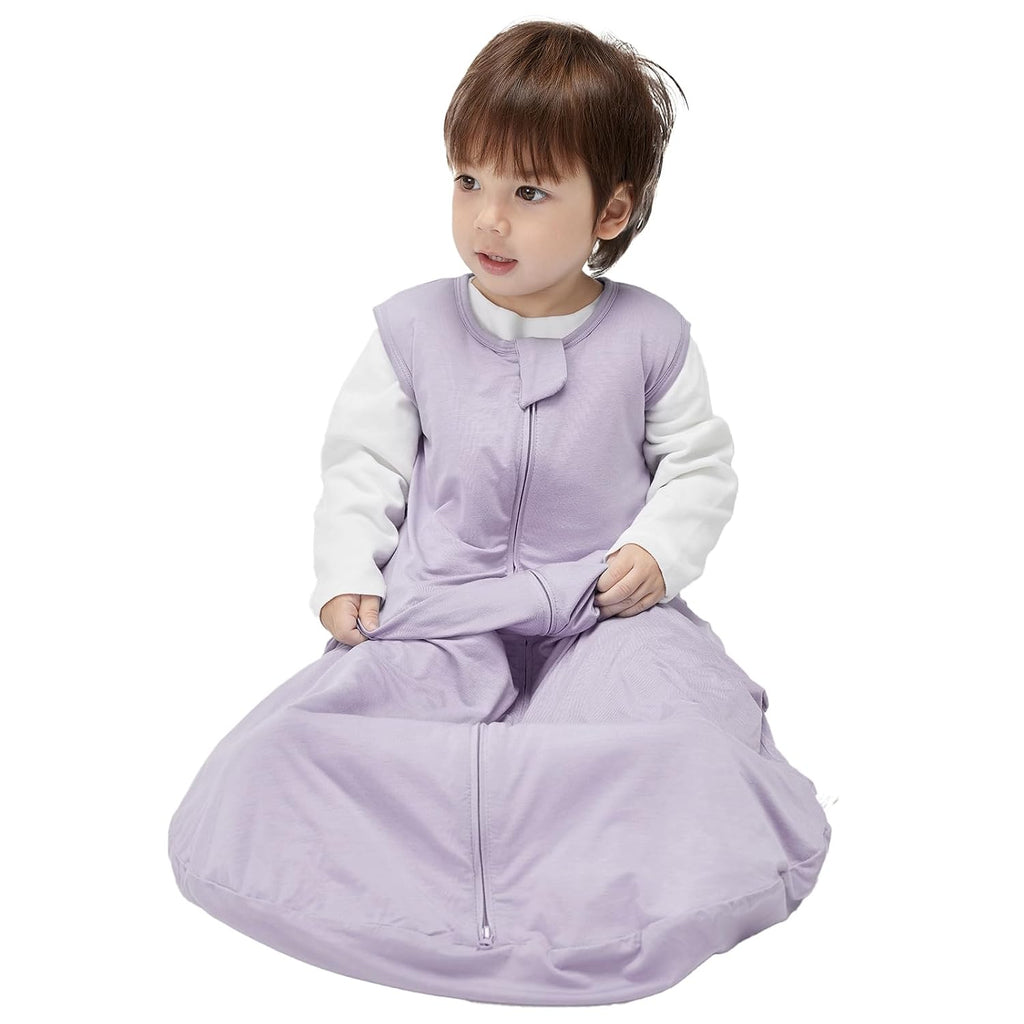 2 Pack Buttery Soft Rayon Made from Bamboo Baby Sleep Sack 1.0 TOG, Premium Baby Sleeping Bag Way