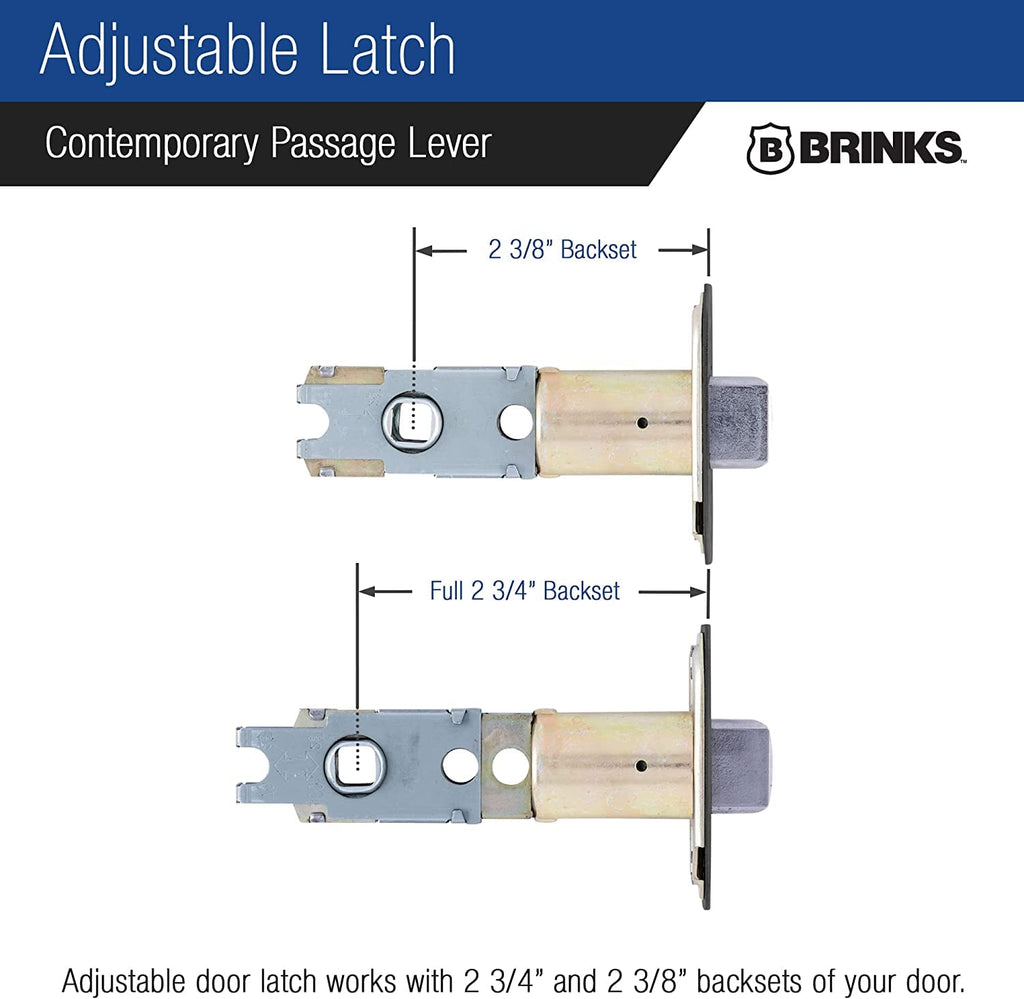 6-Pack Tuscan Bronze Contemporary Interior Passage Straight Door Lever - Keyless Oil Rubbed Bronze Finish Non-Locking
