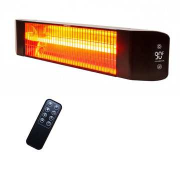 Outdoor Heater Electric 1500W Infrared Patio Heaters Smart Control with 24H Timer, IP65 Waterproof, Wall or Ceiling
