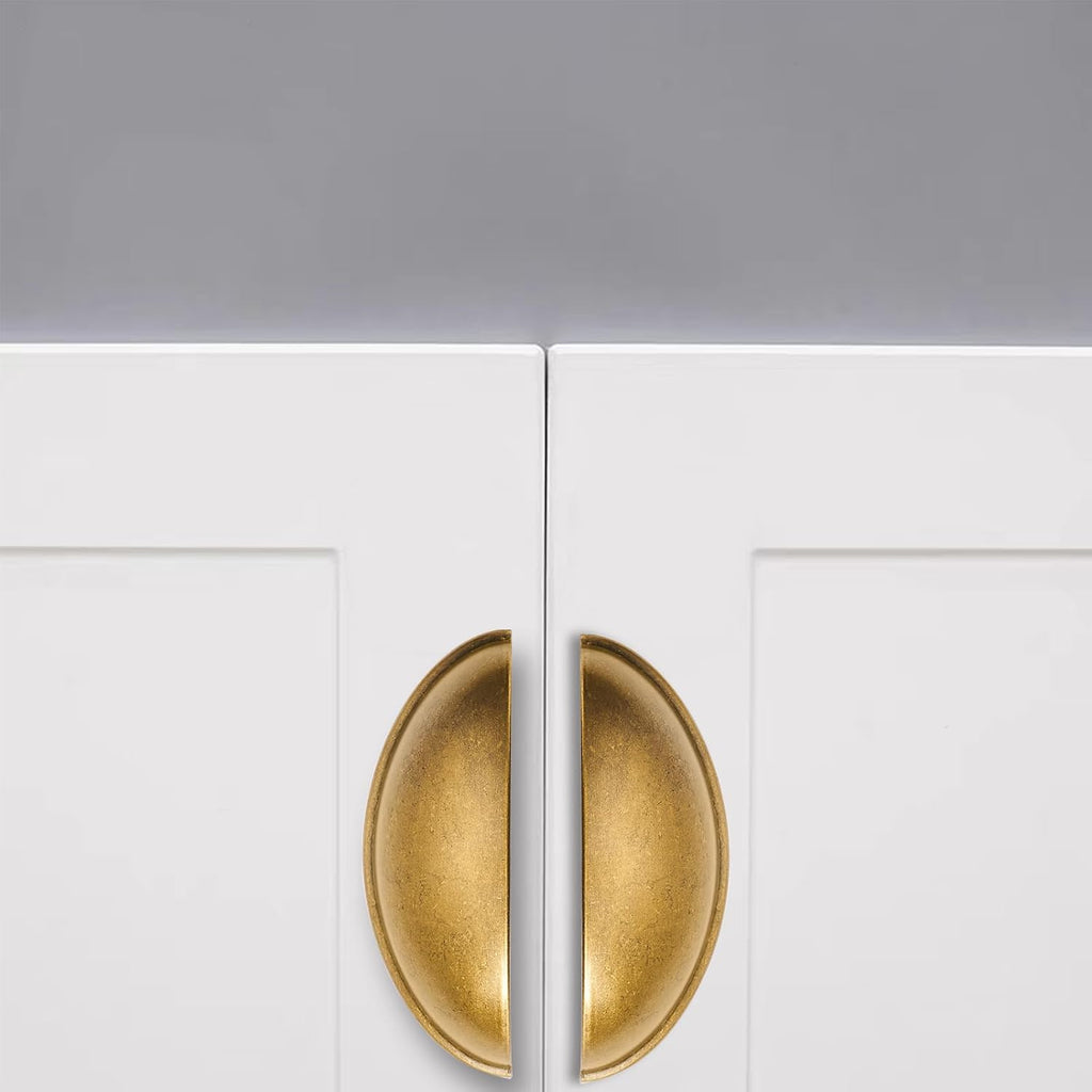10 Pack 3" Drawer Pulls Antique Brass Cabinet Cup Pulls Kitchen Hardware Cabinet Handles Drawer Handles Knobs 3 inch