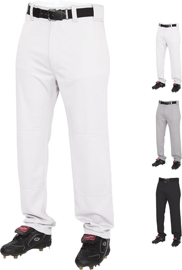 Boy's Semi-Relaxed Full Length Baseball Pants | Solid Colors