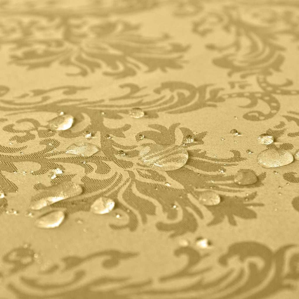 Golden Yellow Fall Jacquard Cloth Napkins, 20 x 20 Inch, Set of 4