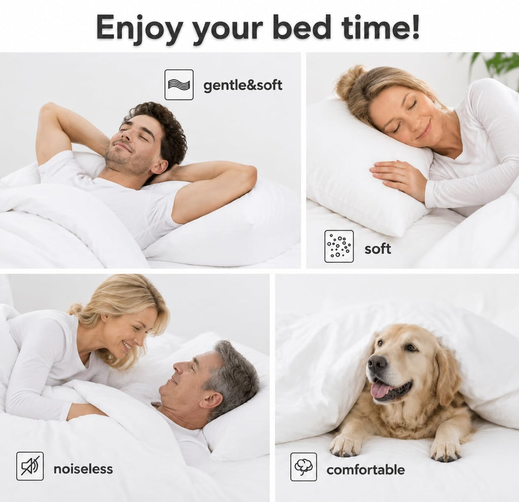 All-Season Queen Size Cooling Comforter Duvet Insert - White