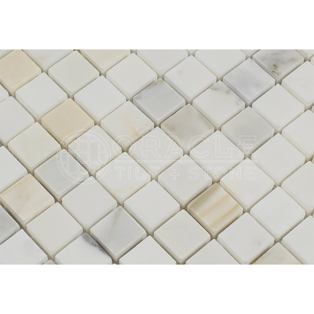Calacatta Gold (Italian Calcutta) Marble 1 X 1 Mosaic Tile, Polished