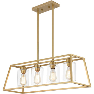 Gold Chandeliers Island Light Fixture