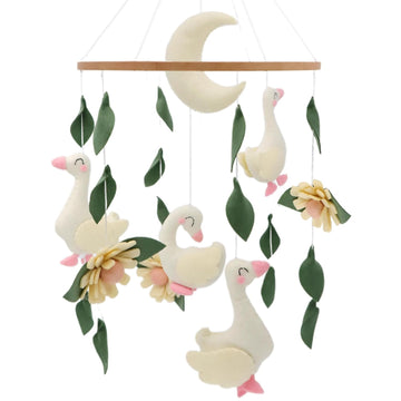 Goose Crib Mobile for Bassinet Nursery Decor Gender Neutral