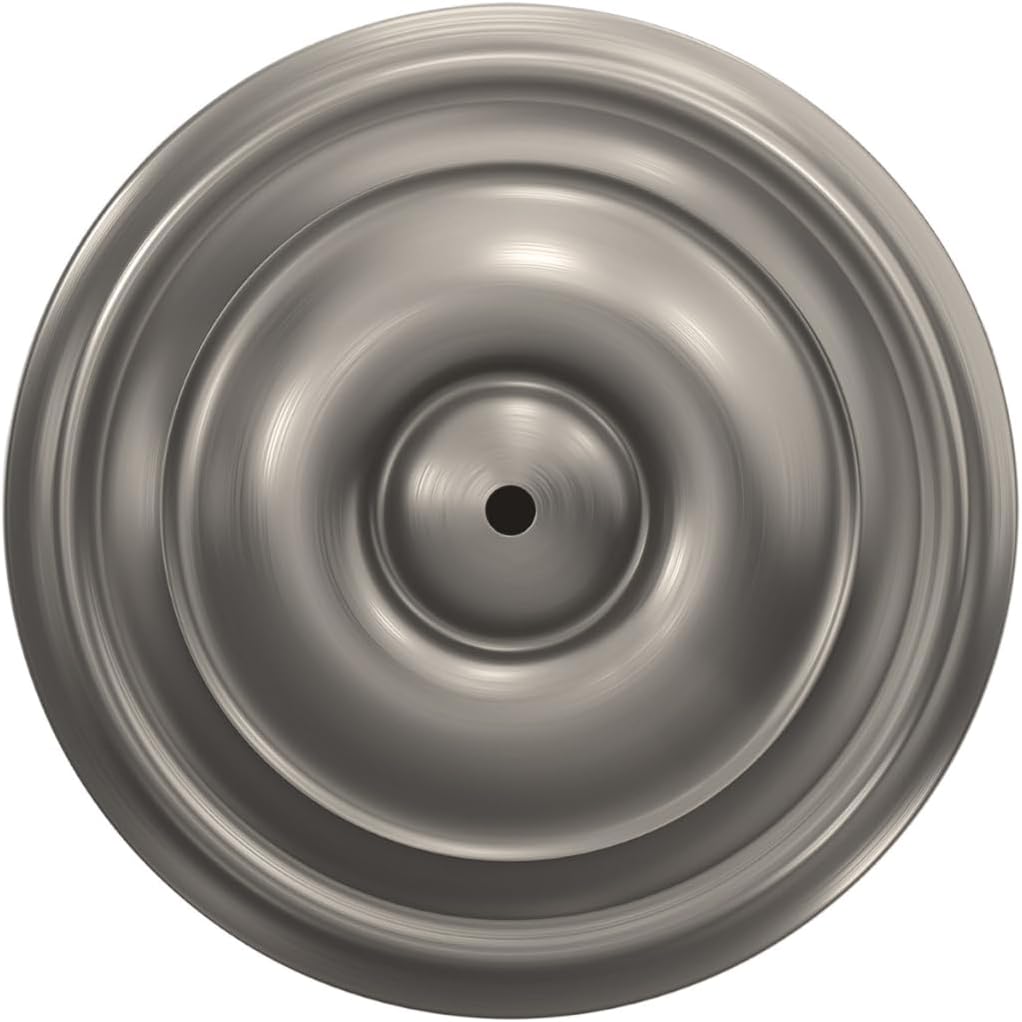 Georgian Bed/Bath Privacy Door Knob with Lock, Satin Nickel