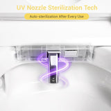 Silver Strip Artistic Smart Toilet,Powerful Flush,Auto Open/Close,Comfort Height,Instant Warm
