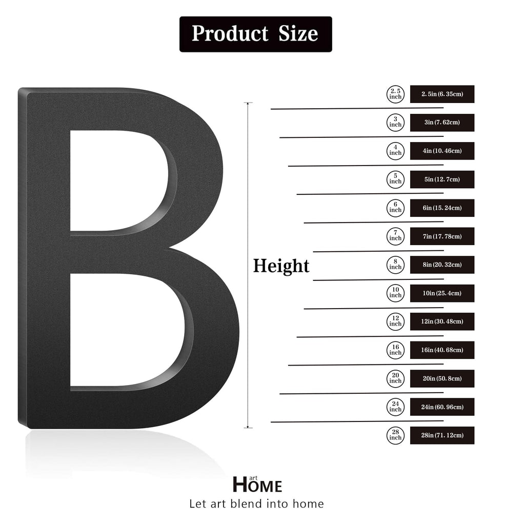 20 Inch Floating House Numbers for Outside, Address Numbers