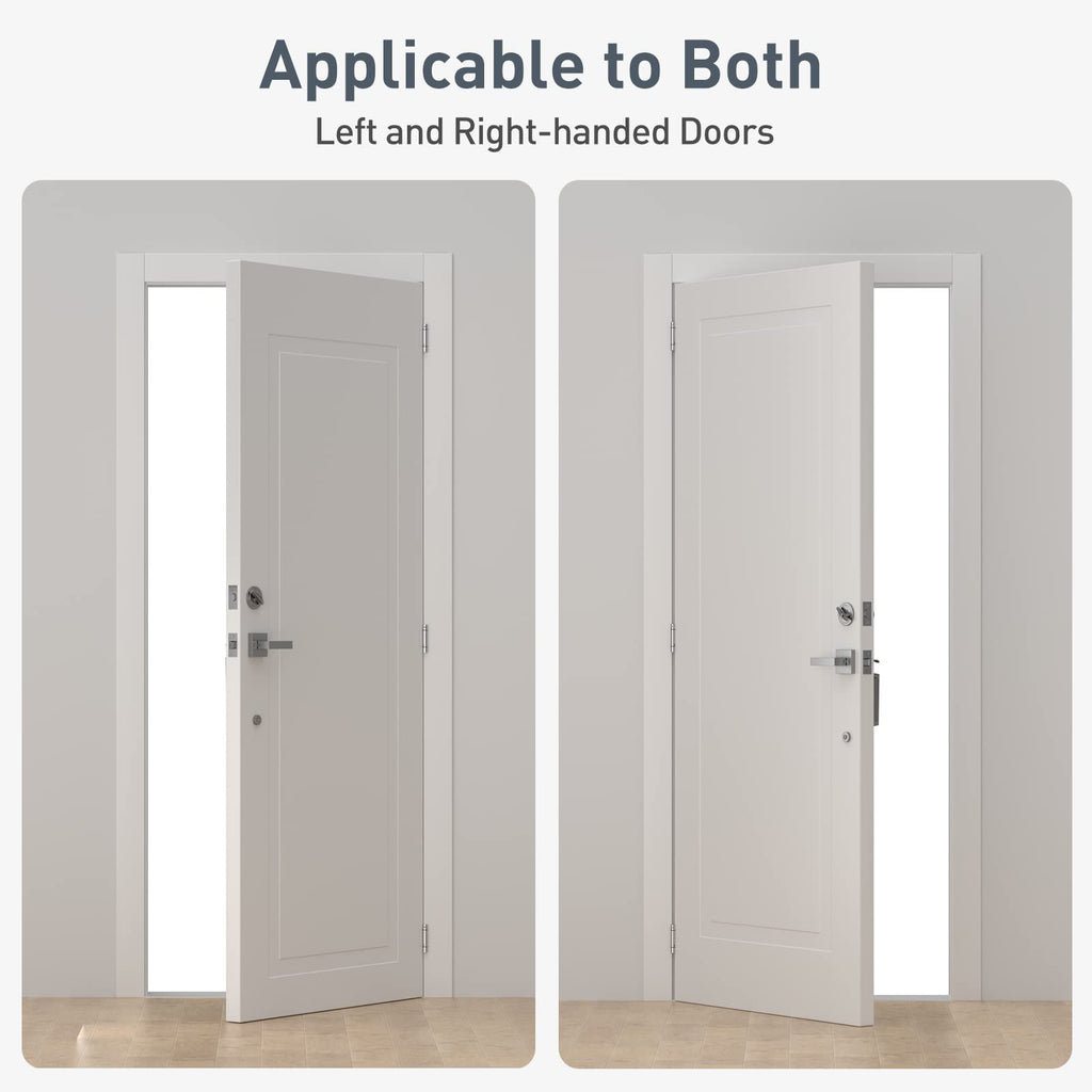 2 Pack Self Closing Door Hinges 4 Inch Spring Hinges, Brushed Nickel