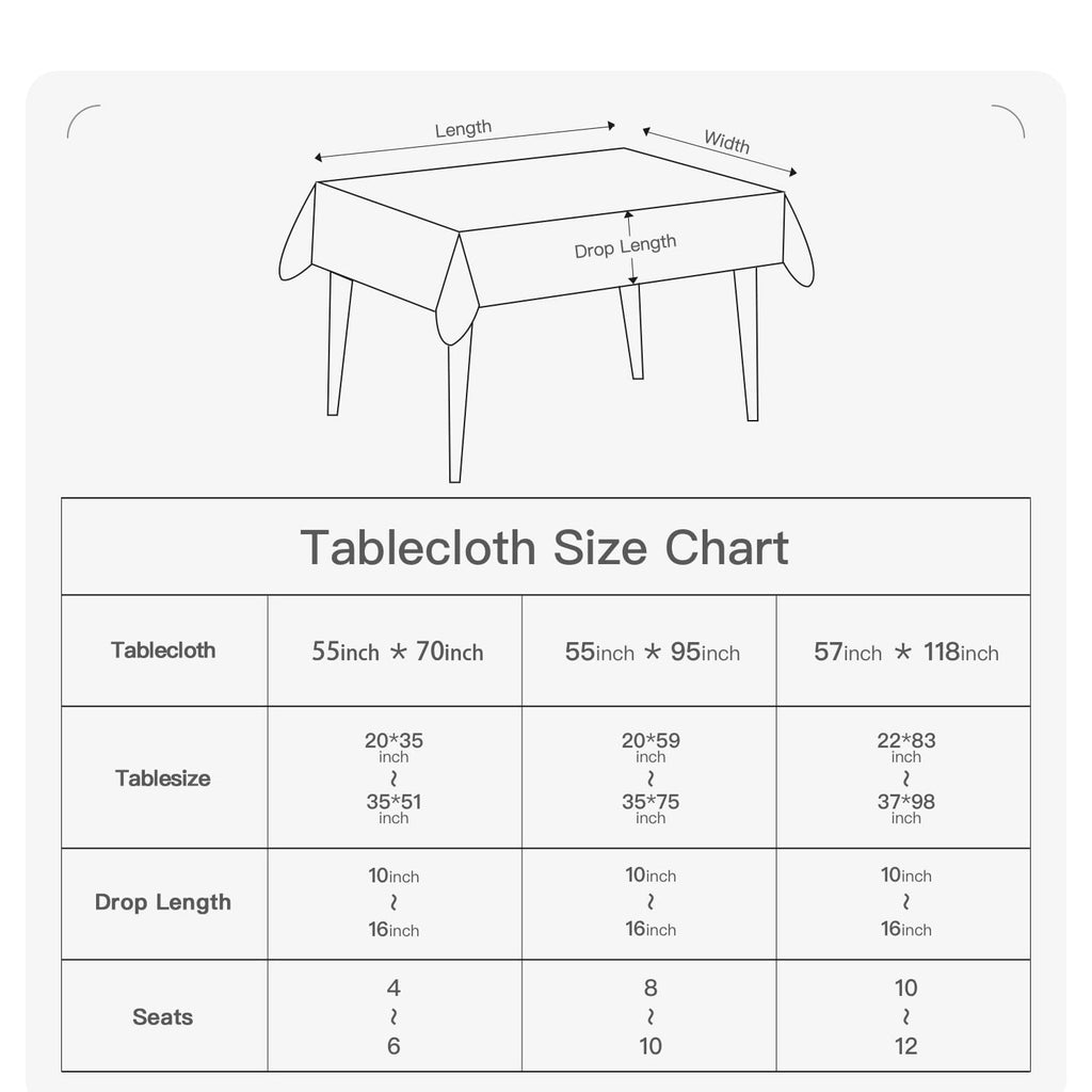 Rectangle Table Cloth Waterproof Gingham Red 57"x118"