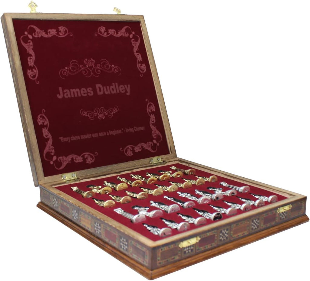 Gifts for Son, Birthday Gift from Parents to Son, Personalizable Chess Set as Gift from Mom and Dad to Son, Mother