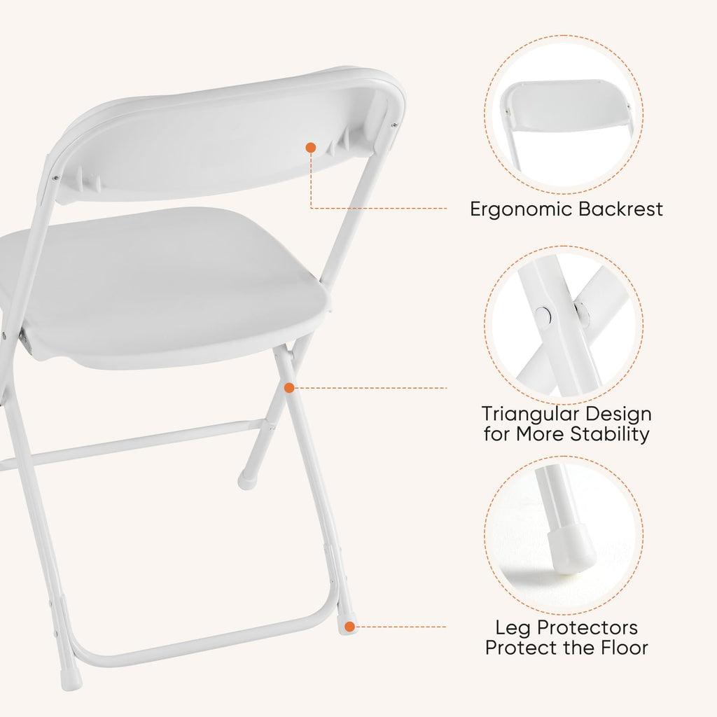 Folding Chairs Sets of 20, Portable Chairs, Home Office