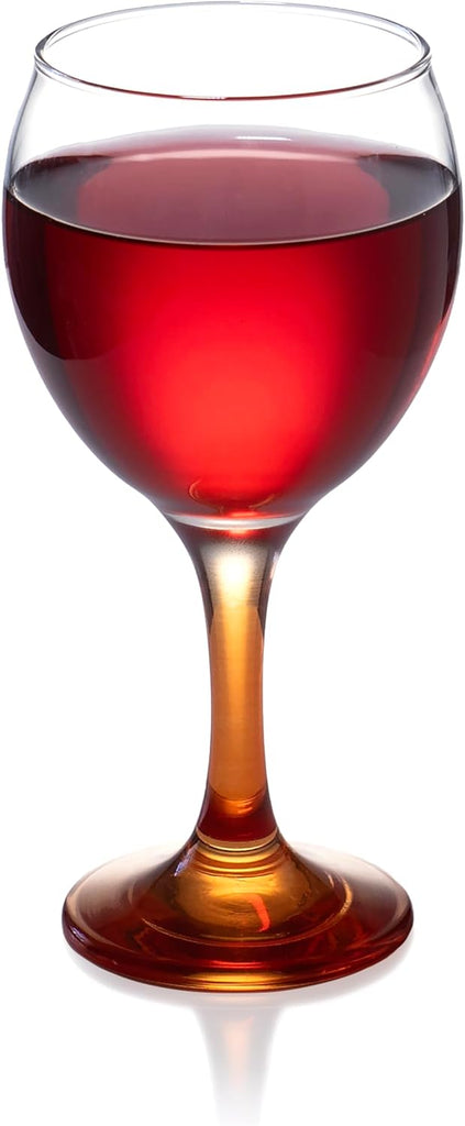 Orion Multi Colored Party Stemmed Wine Glasses, 12 oz, Set of 6