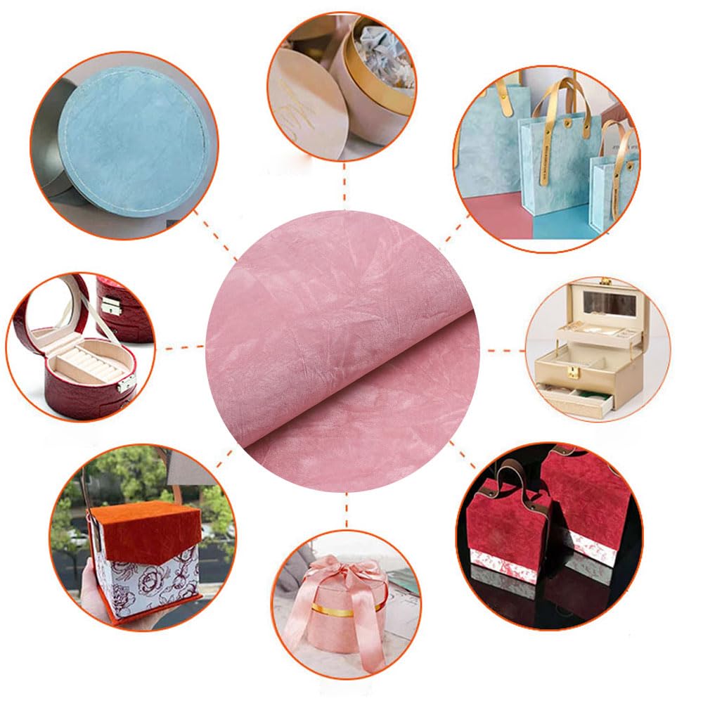 Self Adhesive Velvet, DIY Self Adhesive Fabric for Art & Crafts, Peel and Stick Felt for Drawer/Jewelry Box Liner