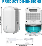 Mini Dehumidifier for Small Bathroom. Quiet. Auto Shut
