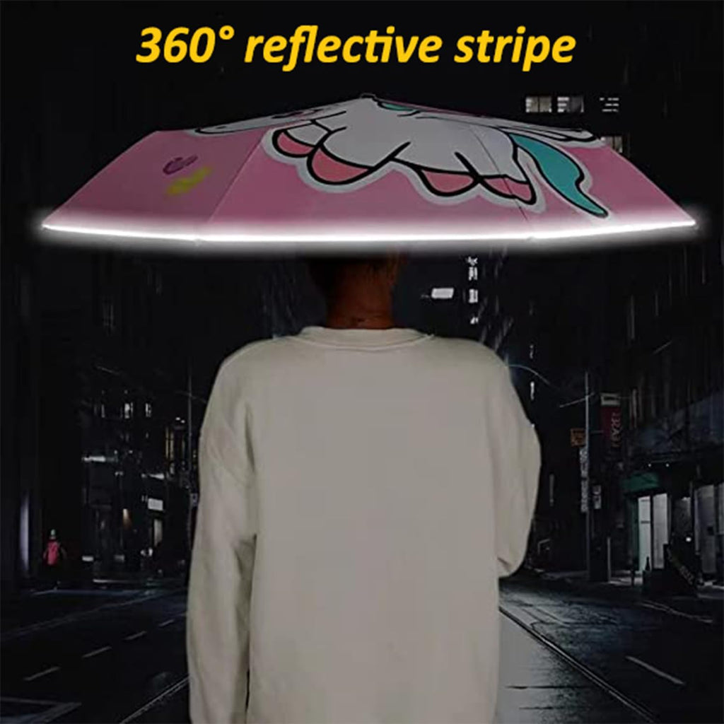 Automatic Kids Umbrella, Folding Telescopic Toddler Umbrella for girls & boys, UV/Sun Protection - Strong